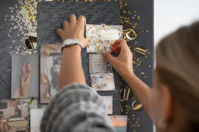 Prikbord Gouden confetti