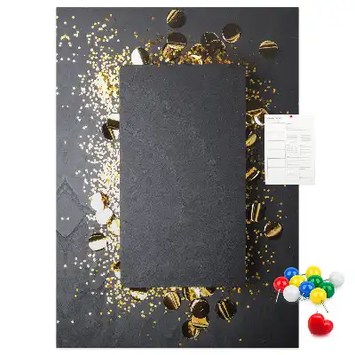 Prikbord Gouden confetti