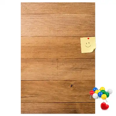 Prikbord van houten paneelplaten