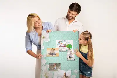 Prikbord van kurk Bloemen in bloei