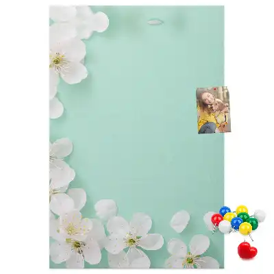 Prikbord van kurk Bloemen in bloei