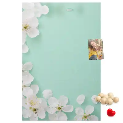 Prikbord van kurk Bloemen in bloei