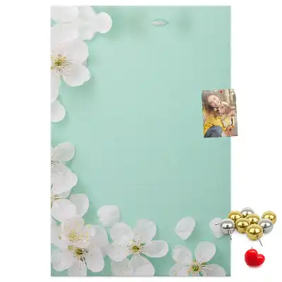 Prikbord van kurk Bloemen in bloei
