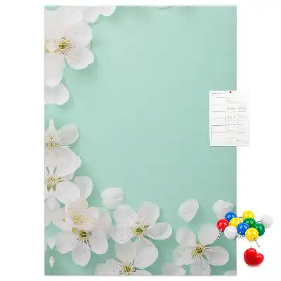 Prikbord van kurk Bloemen in bloei