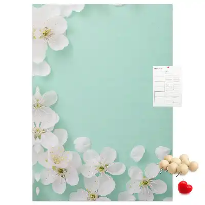 Prikbord van kurk Bloemen in bloei