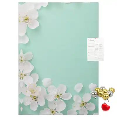 Prikbord van kurk Bloemen in bloei