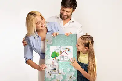Prikbord van kurk Bloemen in bloei
