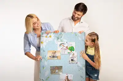 Prikbord van kurk Bloemen aan de oevers