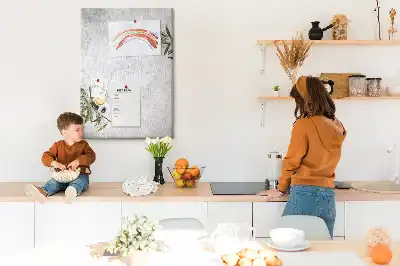 Prikbord Betonnen achtergrond en olijven