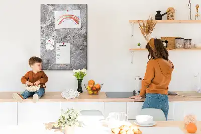 Prikbord van kurk Diep donker marmer