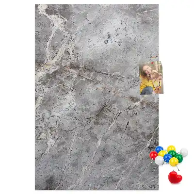 Prikbord van kurk Diep donker marmer