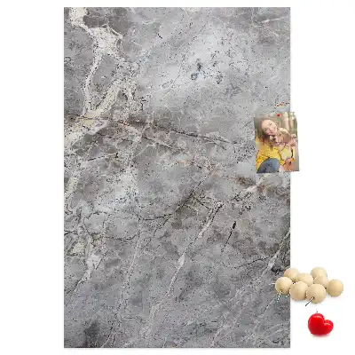 Prikbord van kurk Diep donker marmer