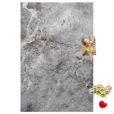Prikbord van kurk Diep donker marmer