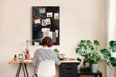 Prikbord van kurk Decoratieve mandala
