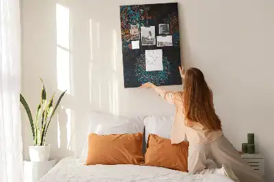 Prikbord van kurk Decoratieve mandala