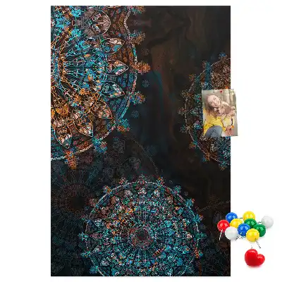 Prikbord van kurk Decoratieve mandala