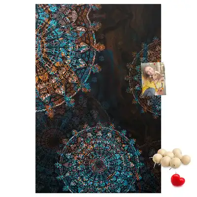 Prikbord van kurk Decoratieve mandala