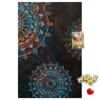 Prikbord van kurk Decoratieve mandala