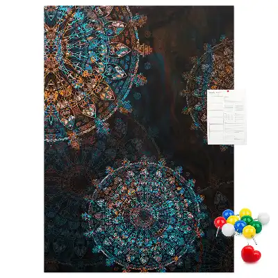 Prikbord van kurk Decoratieve mandala