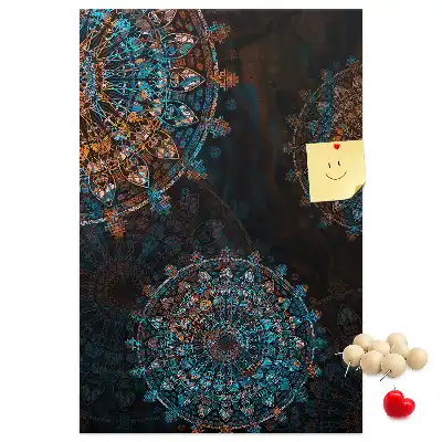 Prikbord van kurk Decoratieve mandala