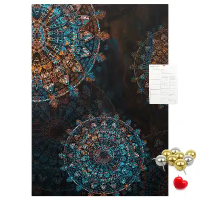 Prikbord van kurk Decoratieve mandala