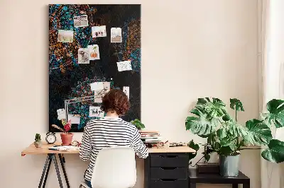 Prikbord van kurk Decoratieve mandala
