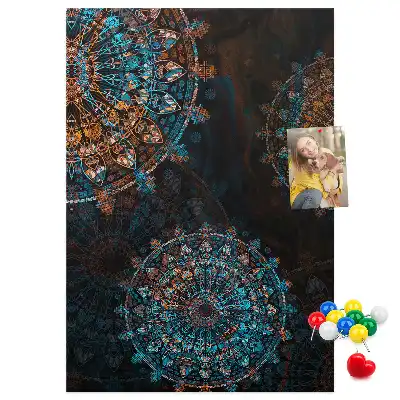 Prikbord van kurk Decoratieve mandala