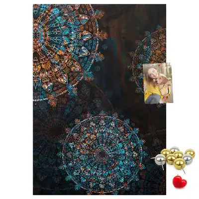 Prikbord van kurk Decoratieve mandala
