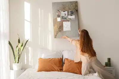 Prikbord van kurk Glanzend marmer