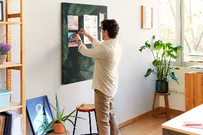 Prikbord Bladeren van junglevegetatie