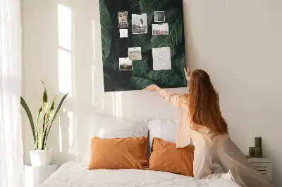 Prikbord Bladeren van junglevegetatie