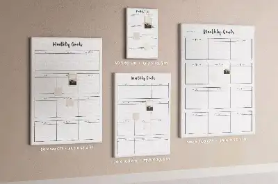 Prikbord van kurk Plannen voor de maand