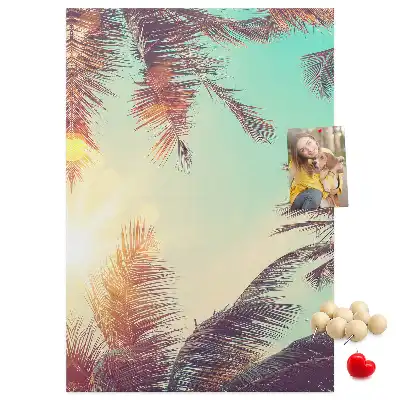 Prikbord Exotische palmboom