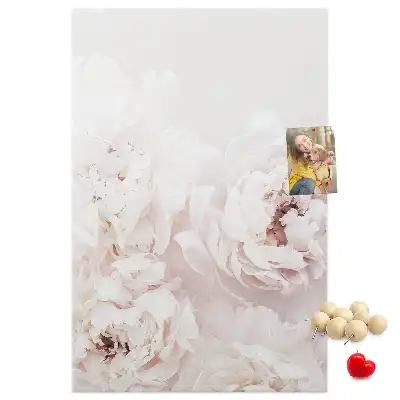 Prikbord van kurk Pioenrozen