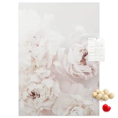 Prikbord van kurk Pioenrozen