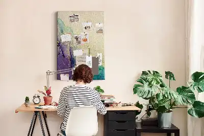 Prikbord Glanzend marmer met glitters
