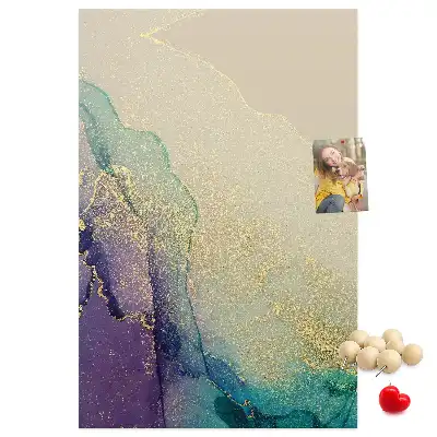 Prikbord Glanzend marmer met glitters