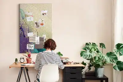 Prikbord Glanzend marmer met glitters