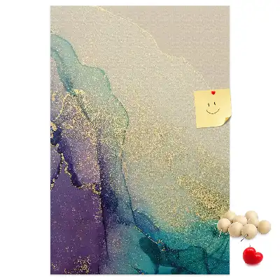 Prikbord Glanzend marmer met glitters