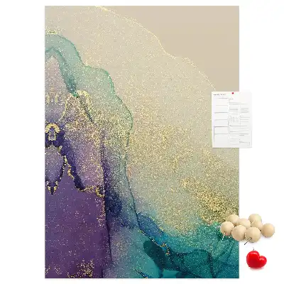 Prikbord Glanzend marmer met glitters