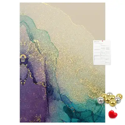 Prikbord Glanzend marmer met glitters