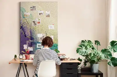 Prikbord Glanzend marmer met glitters