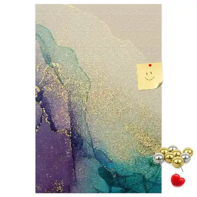 Prikbord Glanzend marmer met glitters
