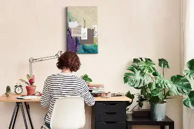 Prikbord Glanzend marmer met glitters
