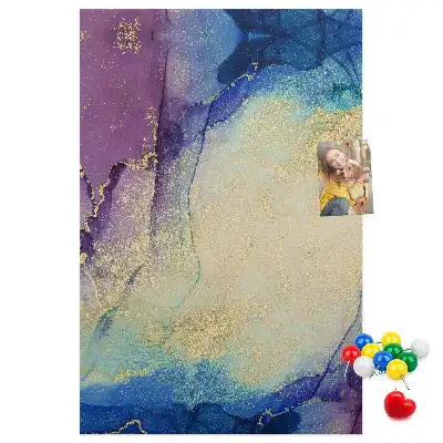 Prikbord van kurk Inktabstractie