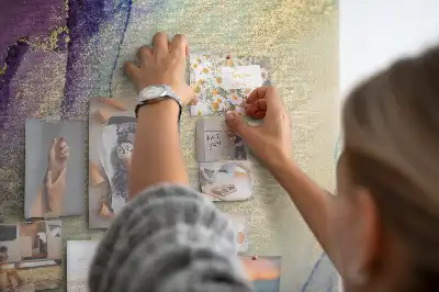 Prikbord van kurk Inktabstractie
