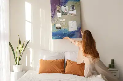Prikbord van kurk Inktabstractie