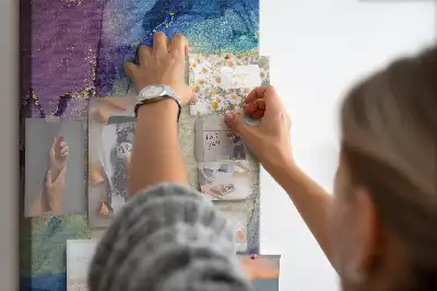 Prikbord van kurk Inktabstractie