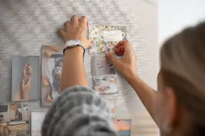 Prikbord van kurk Schaduw van een palmblad