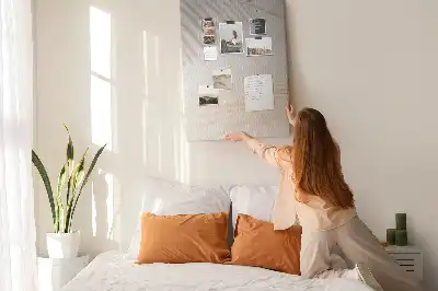 Prikbord van kurk Schaduw van een palmblad